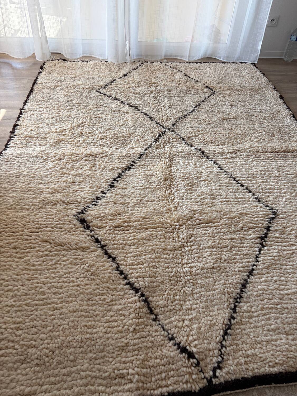 Authentic Beni Ouarain rug – thick wool, long pile