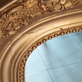 Classic-style gold mirror - 122x78cm