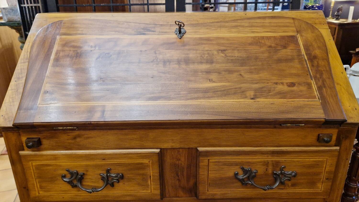 Walnut secretary slope desk