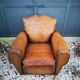 Leather club chair