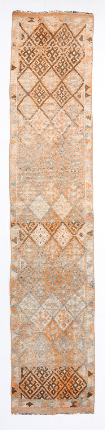 Turkish runner rug 79x373cm