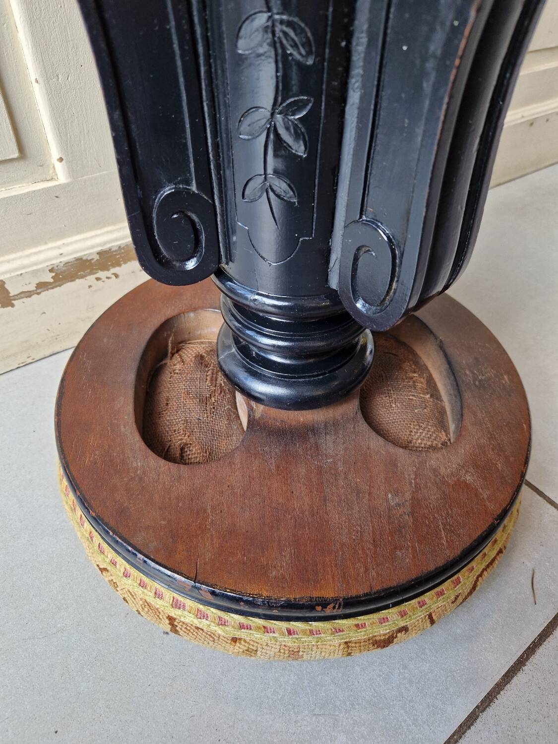 Antique Napoleon III Piano Stool