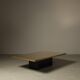Christian Heckscher etched brass coffee table, Belgium 1970s