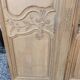 Pair of solid oak wardrobe doors from the 19th century.