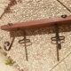 Patères metal et bois massif, vintage