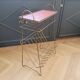 Vintage brass wire side table-magazine rack