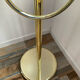Italian towel rack in gilded metal from the 70s