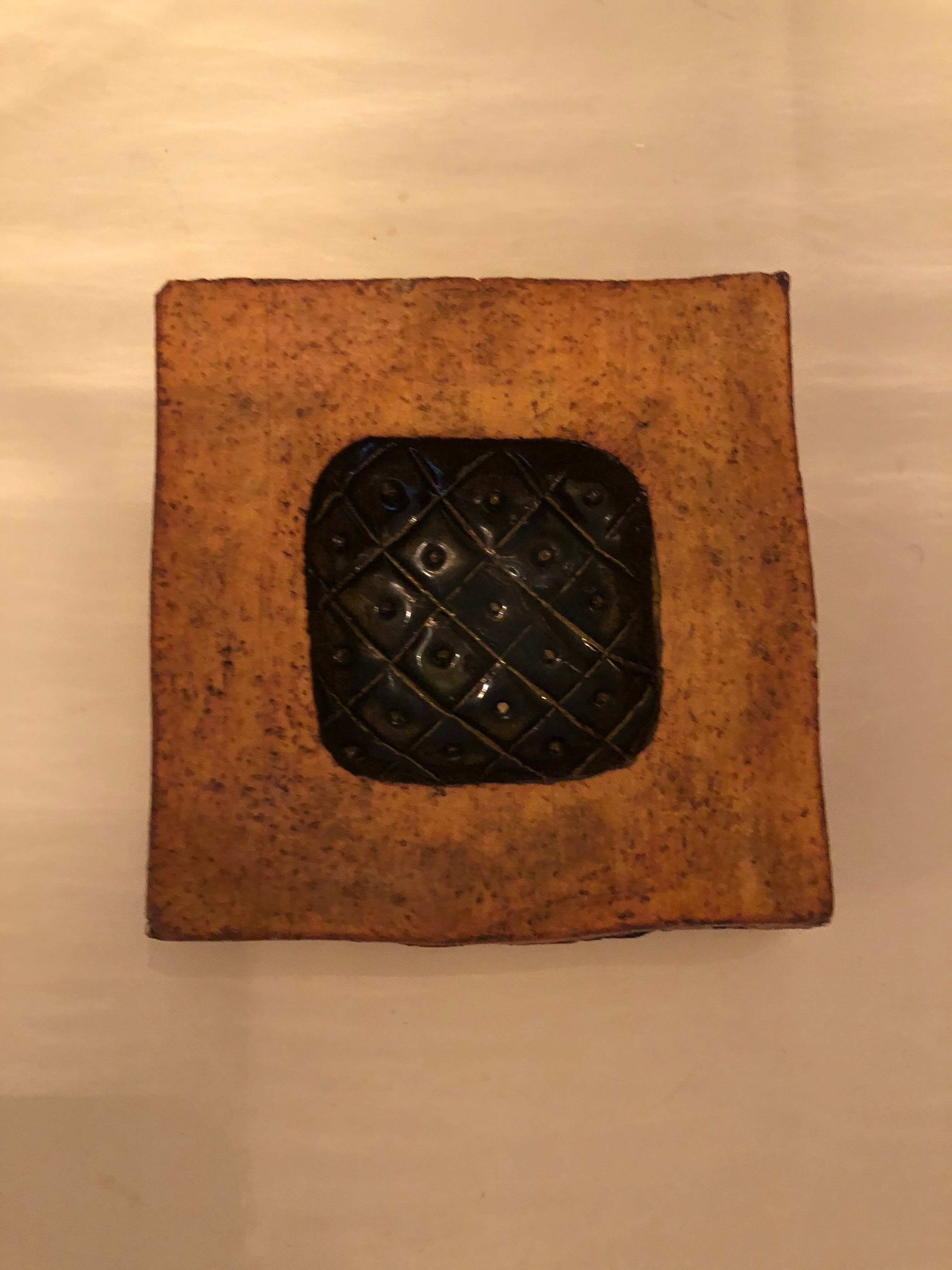 Empty ceramic pocket of Roger Capron . Vallauris circa 1960