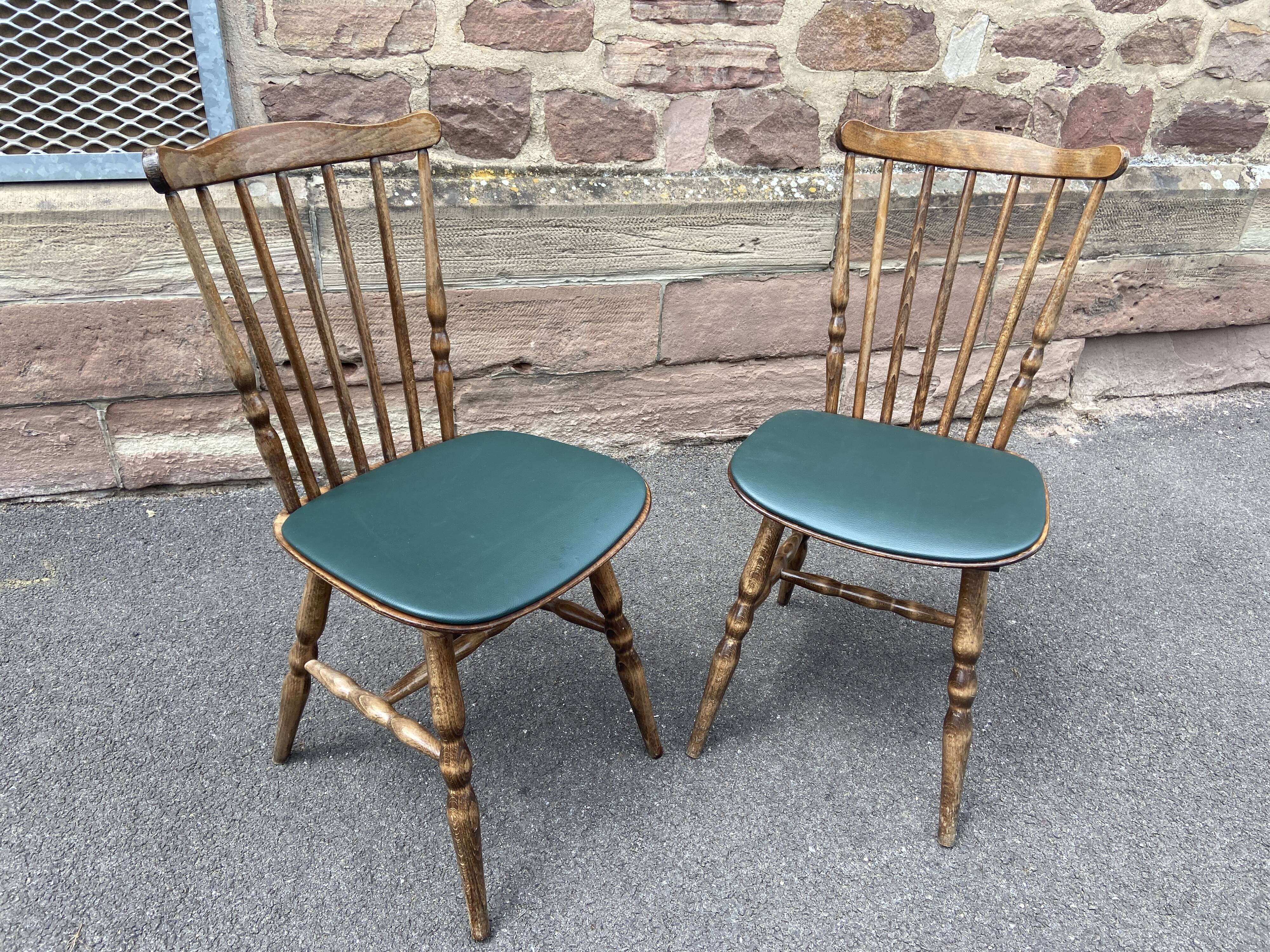 2 vintage Baumann Restaurant cafe chairs