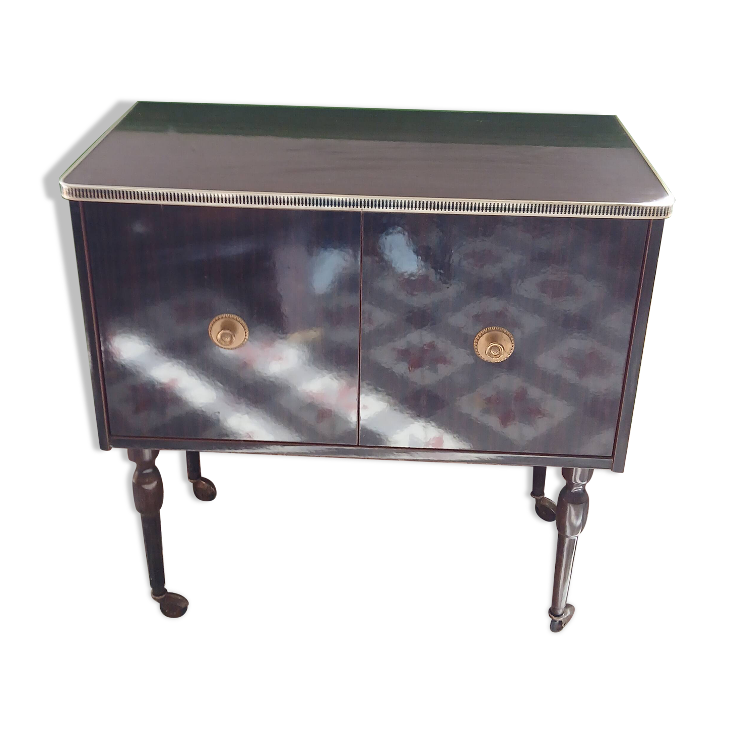 Lacquered wood bar cabinet, 1960s/1970s