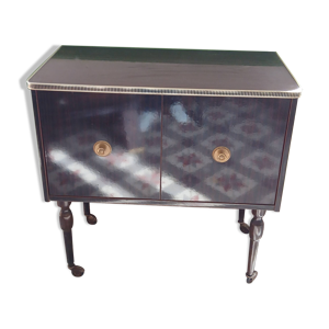 Meuble bar en bois laqué