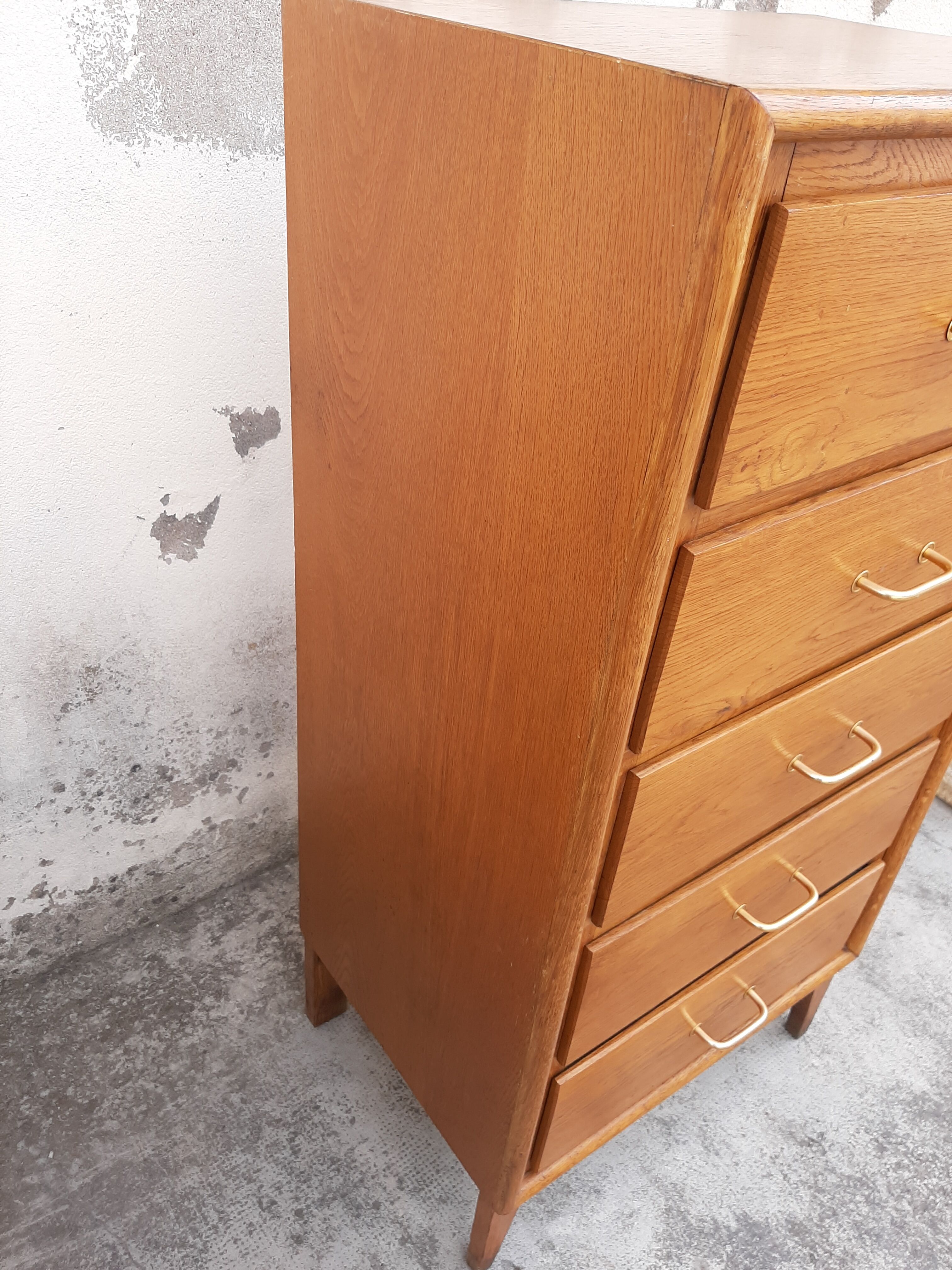 Vintage chiffonnier year 50 in light oak