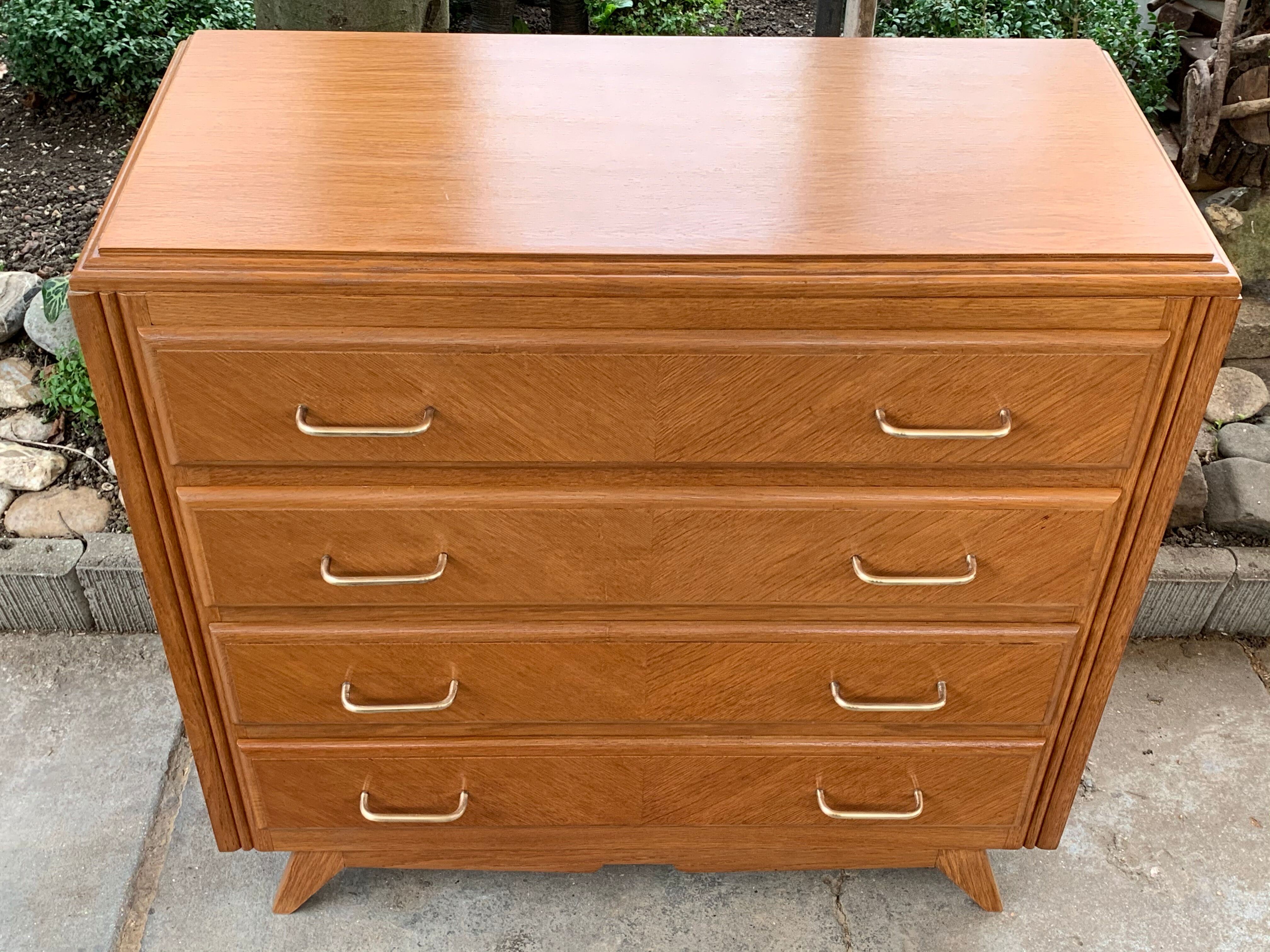 Vintage compass feet dresser