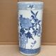 Umbrella door - cane holder - ceramic - bird patterns flowers