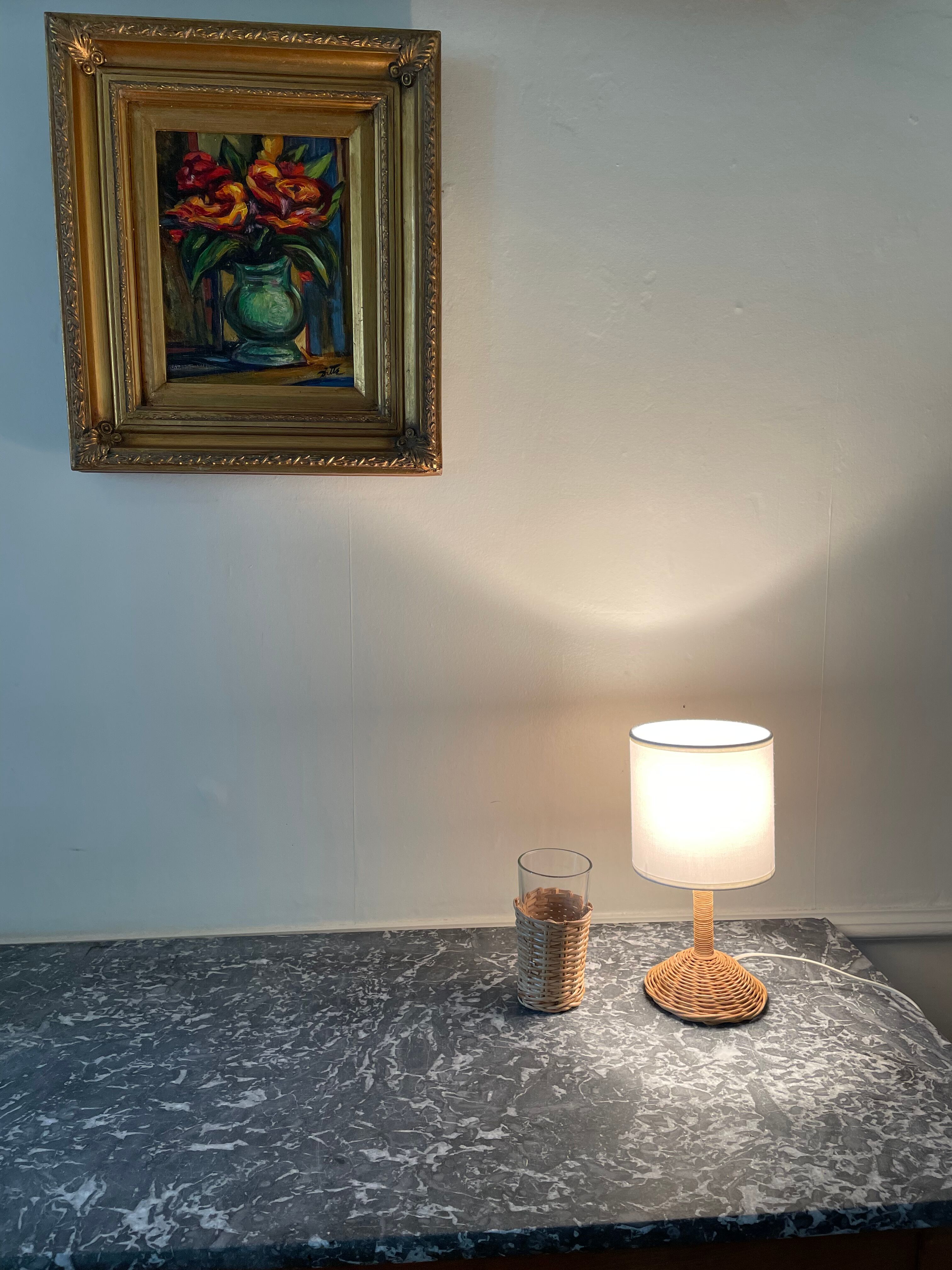 Lampe rotin
