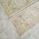 Set of 2 vintage handmade Turkish rugs 50x99 cm