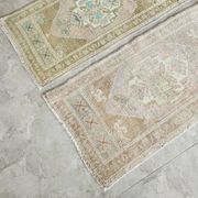 Lot de 2 tapis turcs vintage faits main