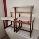 chaises de Henning Sorensen en palissandre massif et lainage blanc