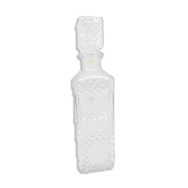 Carafe en verre taillé