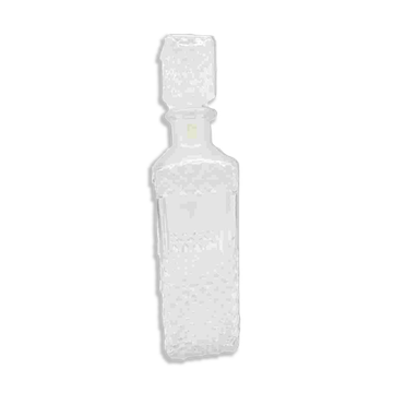 Carafe en verre taillé