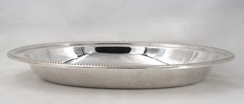 Christofle Perles basket, silver-plated bread basket, in excellent condition.