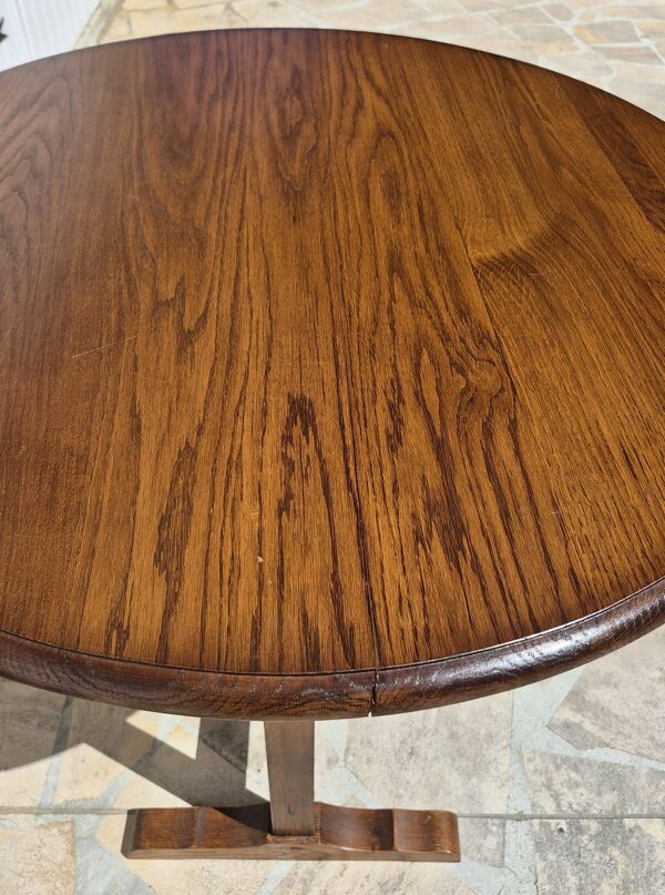 Petite table vigneronne ronde rabatable