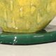 Ceramic cactus lamp by François Chatain, France 1990s