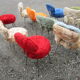 Together 10 seats and 2 mirrors rug 70s