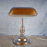 Bankers desklamp in chrome, IKEA, 1980's