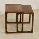 Scandinavian nesting tables rn teak year 60. Ref twiny.