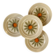 Vintage dessert plates, hand painted flower pattern