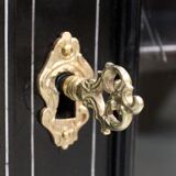 Ceremonial showcase in blackened pearwood, Napoleon III period - 1850