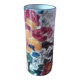 Vase soliflore en faïence de Gien décor mauves 1940