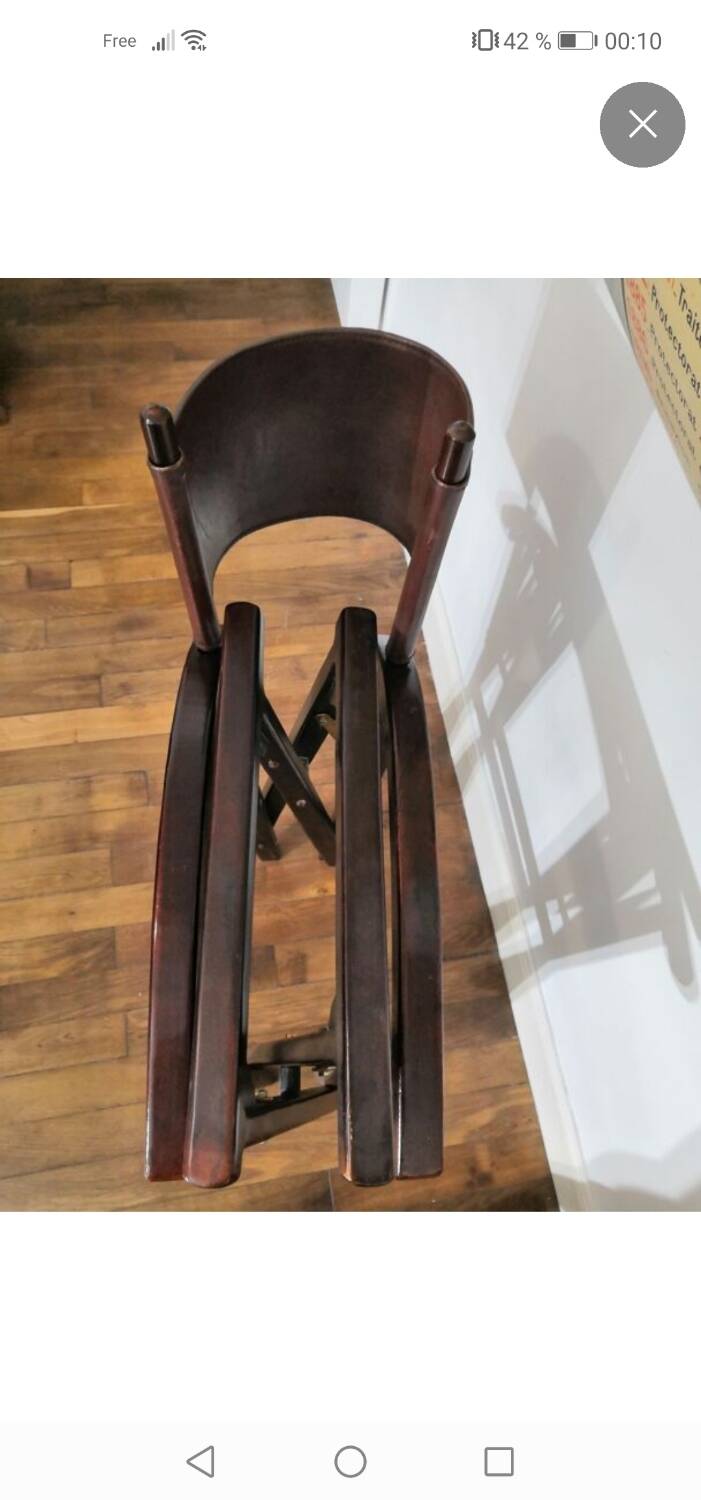 Fauteuil de scénariste en cuir