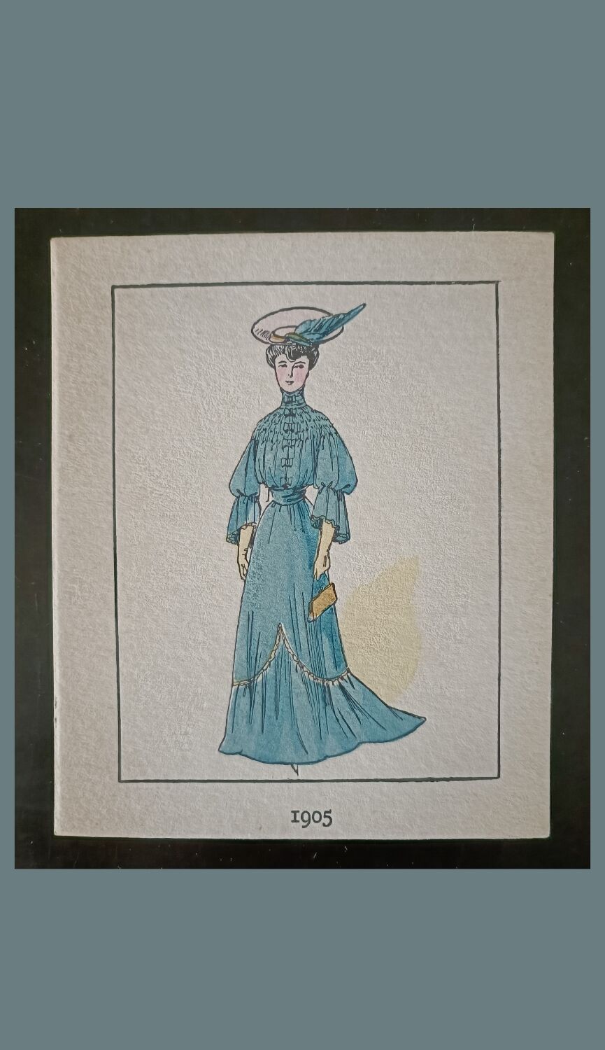 Colorful stencil Art Deco fashion