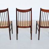 Helge Sibast set of six dining chairs in rosewood Denmark 1960
