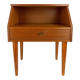 Table de chevet en teck avec étagère et tiroir, Danemark 1960