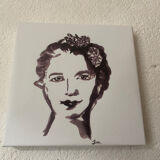 Femme - portrait sur toile impression