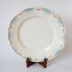 19th century Longwy blue and orange iron clay dish