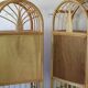 Vintage rattan bookcase 1970