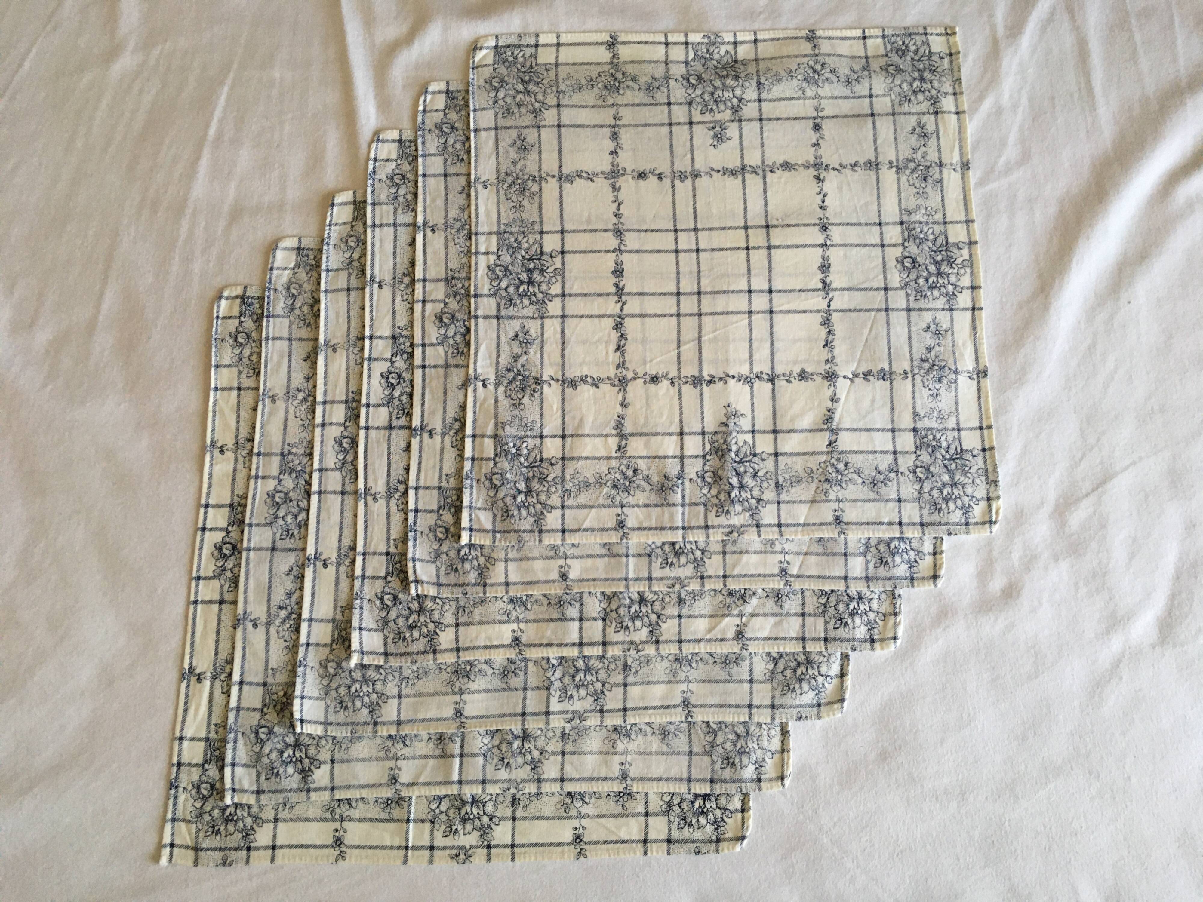 12 serviettes de table provençales 42 x 40