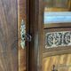 Art Deco buffet in mahogany, oak, and marble top.