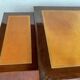Flat desk with Louis XVI-style zippers in mahogany Top leather 20th century