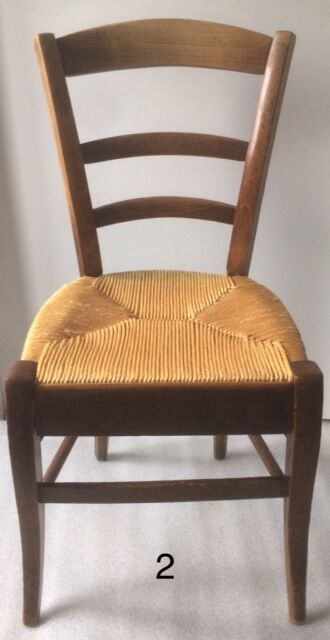 Wooden farm chairs pair
