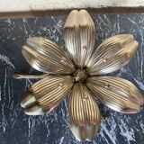 Cendrier fleur en laiton vintage
