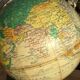 World map 1950s Girard and Barrere