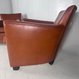 Pair of club armchairs