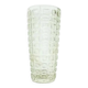 Vulkany vase, mid-century modern, olive soda glass, designed by J.S. Drost, Poland, 1970s