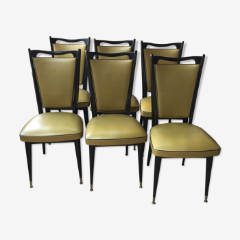 Lot of 6 chairs 60/70