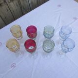 8 colored walking glasses